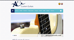 Desktop Screenshot of afjguitars.com